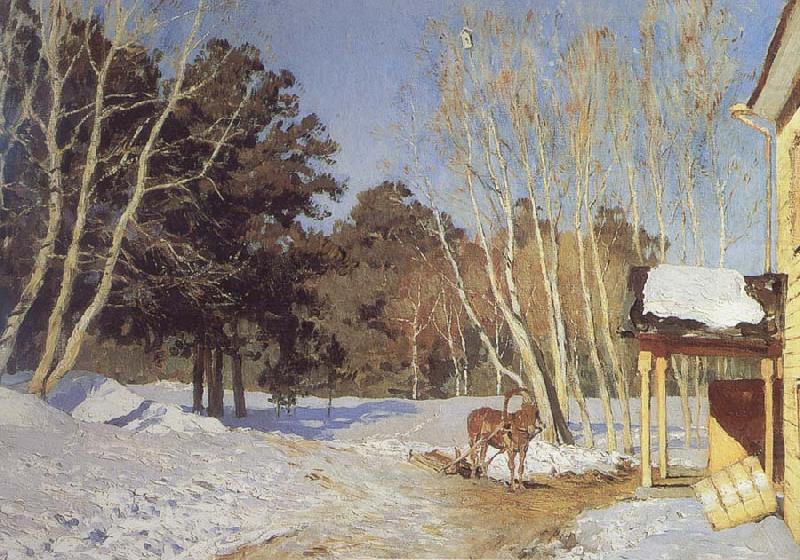 Isaac Levitan March china oil painting image